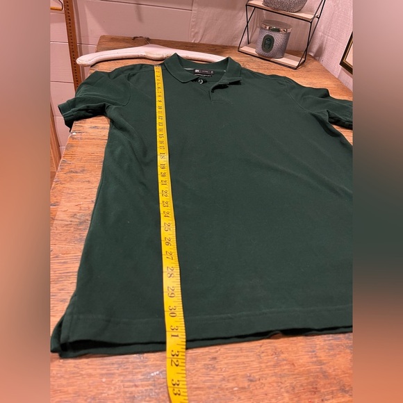💚 LE 31 PAR SIMONS – Size L – Dark Green Organic Cotton Polo Shirt - Picture 4 of 8